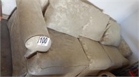 UPHOLSTERED SOFA, SIGNS OF AGE-102"