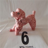 PINK POODLE FIGURINE MADE IN JAPAN 4 IN