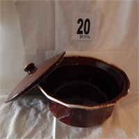 MCCOY BROWN DRIP DUTCH OVEN 7076 USA OVEN PROOF
