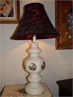 PAINTED "FRENCH" STYLE LAMP