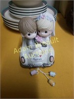 Precious Moments Just Married porcelain figurine,