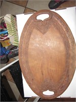 Carved wooden Serving Tray