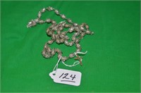 VINTAGE GLASS ROSARY (AS-IS) & 14K CROSS