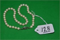 HAND KNOTTED STRAND OF REAL PEARLS