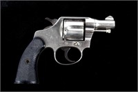 Colt Police Positive .38 Spl Nickel Revolver 1920