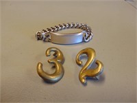 Brass Numbers / Bracelet