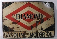 DST Diamond Gasoline/Motor Oil sign