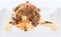 Jewelry 14kt Yellow Gold Morganite Cocktail Ring