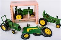Vintage John Deere Die-Cast Tractors