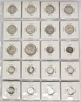 GROUP OF SILVER COINS