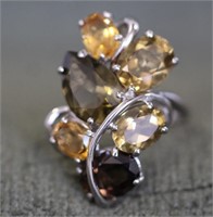 Sterling Silver Sphalerite Gemstone Ring