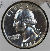 1962 Silver Washington Quarter Proof