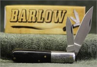 Barlow 2-Blade Black Horn Pocket Knife