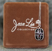 Jean Lin Collection Sterling Gemstone Necklace