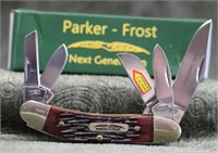 Parker Frost 5-Blade Brown Stag Pocket Knife