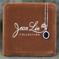 Jean Lin Collection Sterling Gemstone Necklace