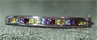 Sterling Silver Multi-Gemstone Bracelet