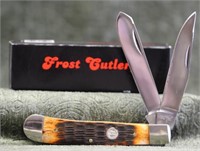 Frost Cutlery Stainless Steel 2-Blade Pocket Knife