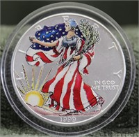 1999 Colorized Silver Eagle