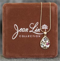 Jean Lin Collection Sterling Gemstone Necklace