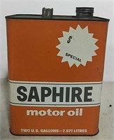 Saphire Motor Oil can