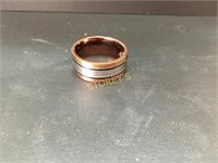 Men's Brown, Black & Silver S/S Ring - $100 Size11