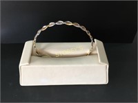 10Kt White & Gold Braided Bracelet - $600