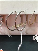 10kt White Gold 3.2gm Hoop Earrings - $400