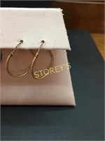 10kt Yellow Gold Hoop Earrings - $200