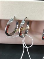 10kt White Gold Hoop Earrings - $525 - 4.2gm