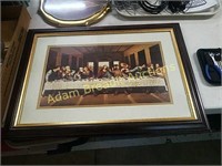 17 x 24 framed Last Supper print