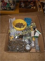 Assorted nails, screws, bolts