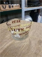 7 inch glass snack Bowl