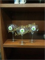 3 A Time for Joy 7 inch stemmed glasses