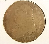 1828 CAPPED BUST HALF DOLLAR COIN