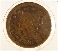 1848 LARGE CENT COIN STRONG GRADE