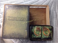 LORD OF THE RINGS DVD SET + PLAYING CARDS