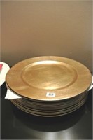 Gold-tone Charger Plates