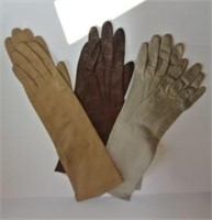 Made in France Vintage Leather Gloves