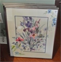 Unique Trio of Floral Watercolours