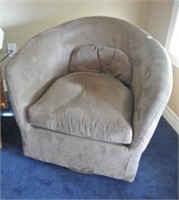 Swivel Micro suede Side Chair w/Cushion