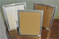 Trio of Silver-toned Photo Frames