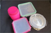 Glass Food Containers with Plastic Lids & Cool