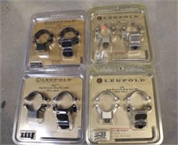 Leupold Extension Rings (2) Blk High & (2) Silver