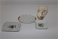Occupied Japan Trays and Pitcher