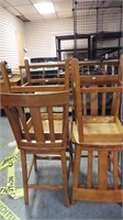4 Wood Kitchen Chairs