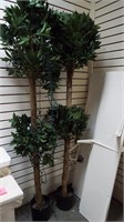 2 Artificial Trees - 76 inches tall