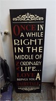 Once In A While Canvas Print - 16 x 47