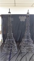2 Metal Eiffel Towers - 30 inches tall