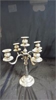 Painted Silver Candelabra 10 x 14